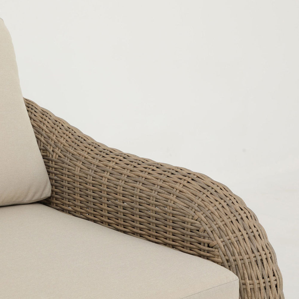 Image of BORA 6-Seater Rattan Lounging Set with Coffee Table - With Free Cover