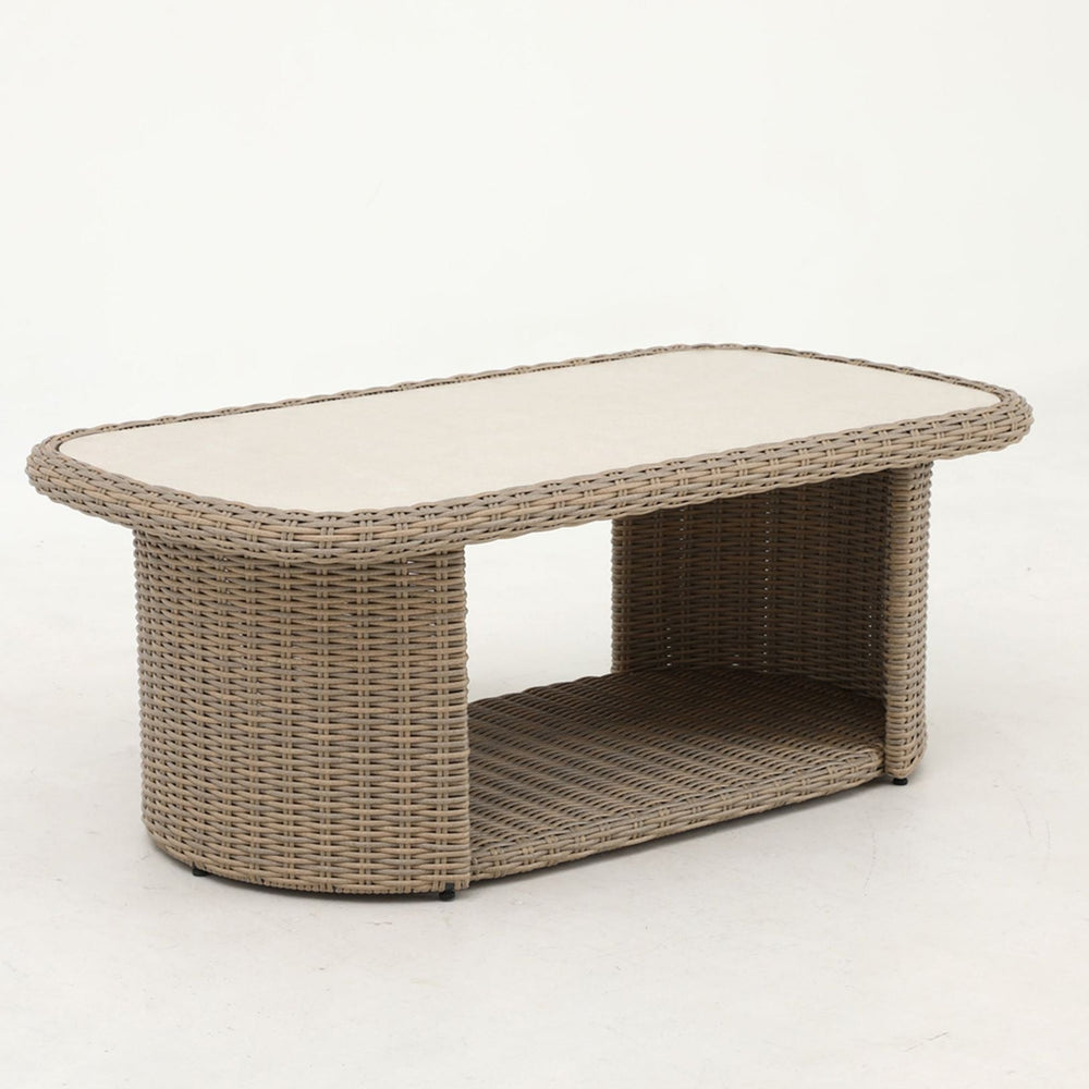 Image of BORA 6-Seater Rattan Lounging Set with Coffee Table - With Free Cover