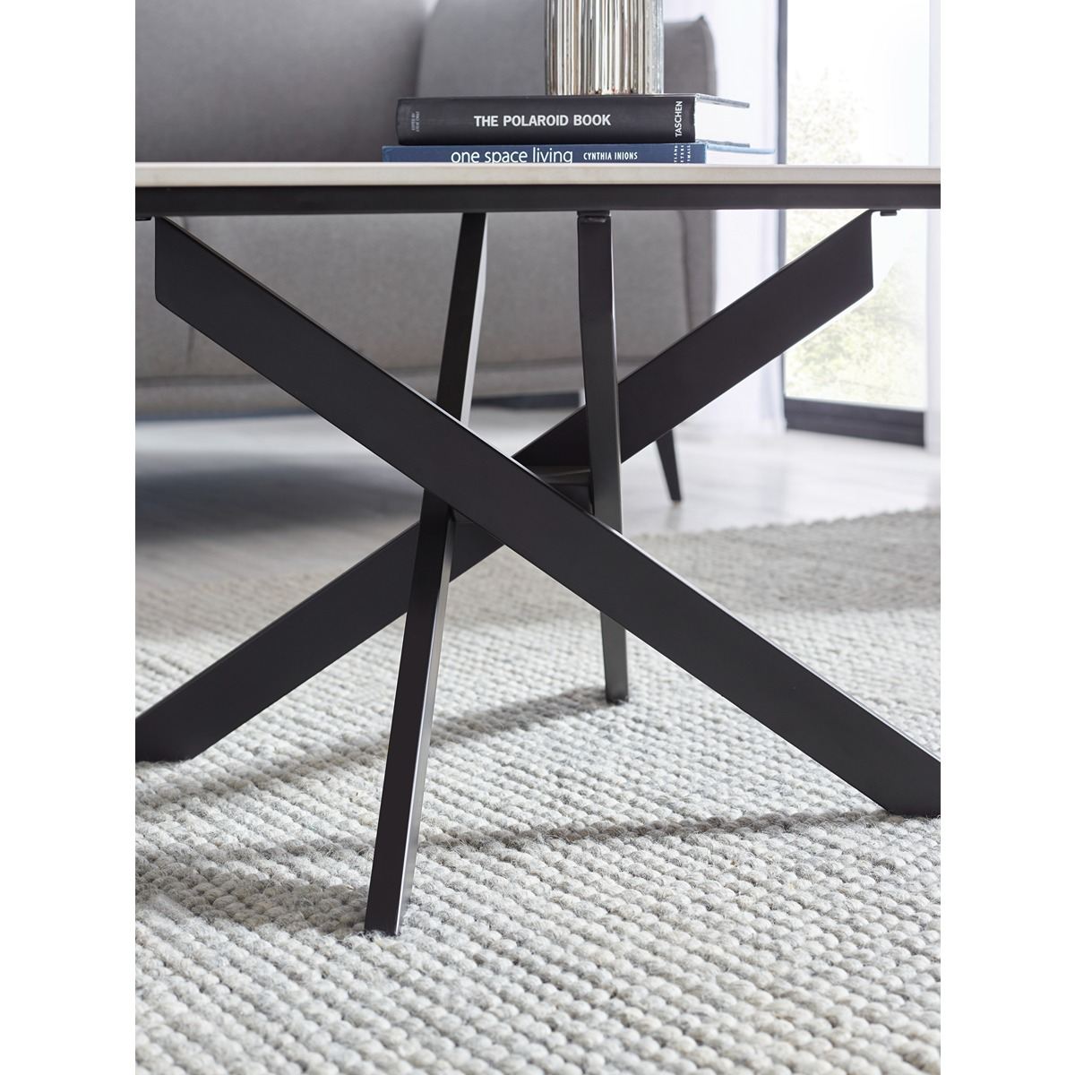 Bradley White Marble Coffee Table
