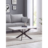 Bradley White Marble Coffee Table