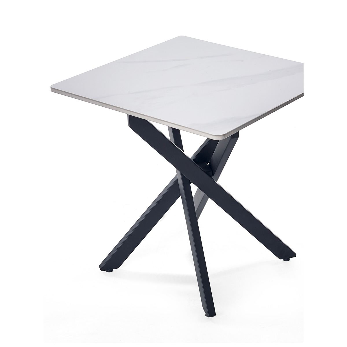 Bradley White Marble Lamp Table