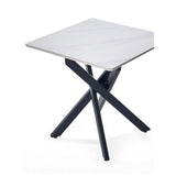 Bradley White Marble Lamp Table