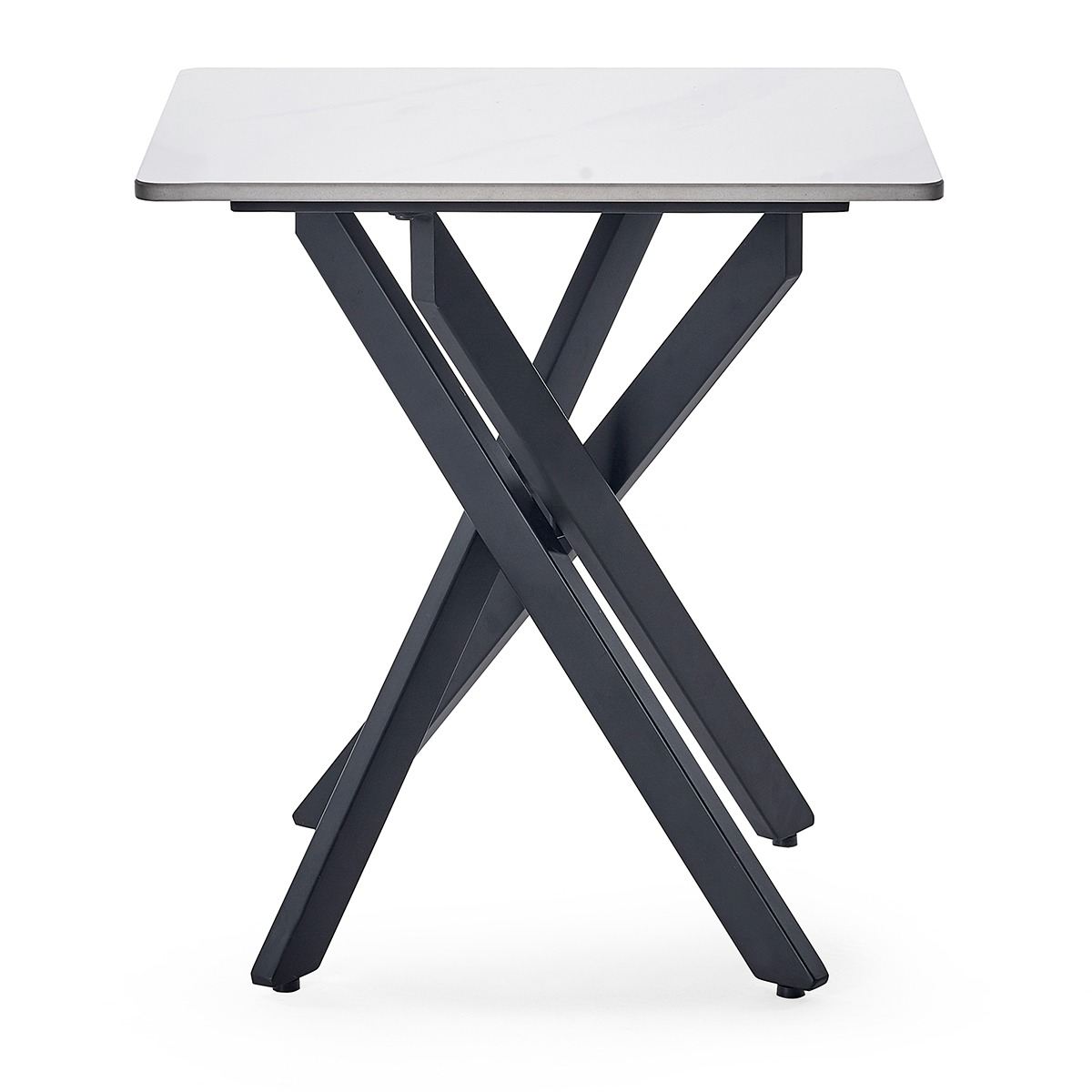 Bradley White Marble Lamp Table