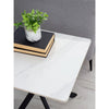 Bradley White Marble Lamp Table