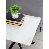 Bradley White Marble Lamp Table