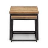 Brooklyn Lamp Table - Light Brown - BRO005