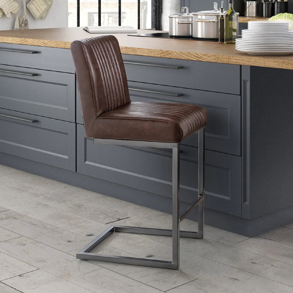 Brooklyn Bar Stool (Set of 2) - Brown - BRO051