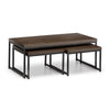 Brooklyn Nesting Coffee Tables - Dark Brown - BRO024