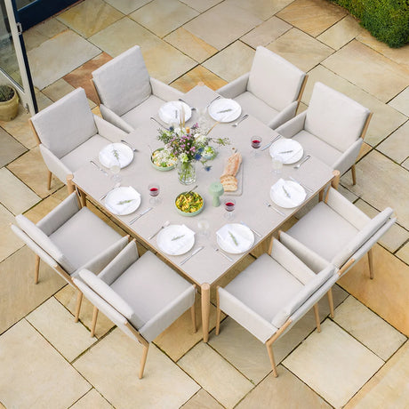 Burford 8 Seat Square Garden Dining Set