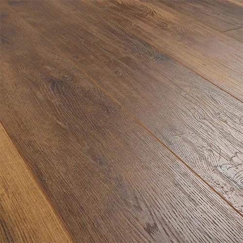 Barnwood oak wood flooring planks with natural grain and textured matte finish