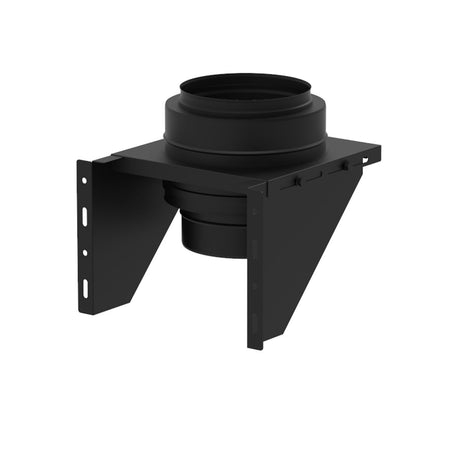 100mm Black Solinox Base Wall Support featuring an adjustable design for versatile installation.