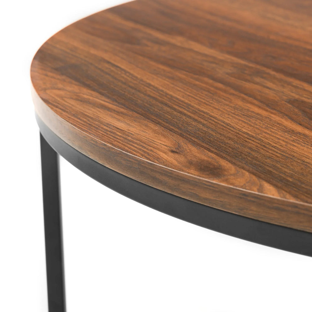 Bellini Round Nesting Coffee Table - Light Brown - BEL202