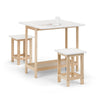 Bergen Bar Set - White and Light Brown - BER101