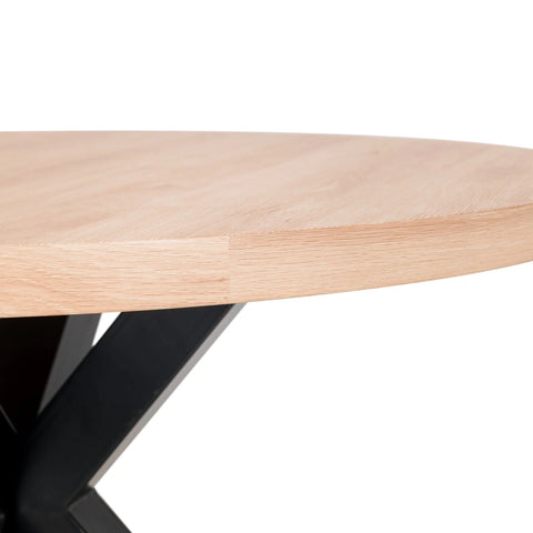Berwick Round Table - Light Brown and Black - BER601