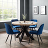 Burgess Dining Chair (Set of 2) - Blue - BUR004