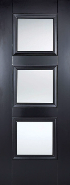 Black Amsterdam Glazed 3L - Black - 1981 x 686 (27") x 35mm