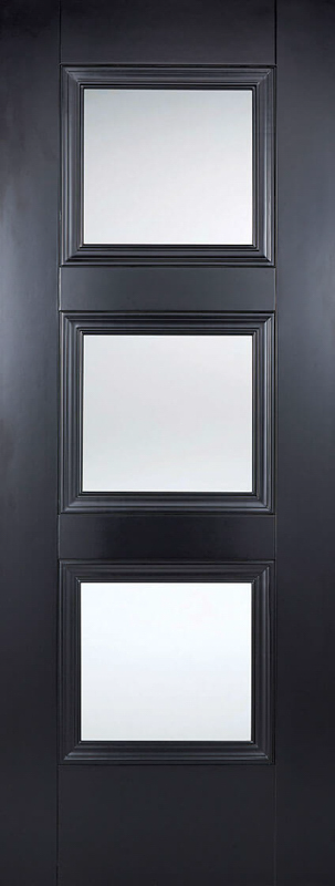 Black Amsterdam Glazed 3L - Black - 1981 x 686 (27") x 35mm