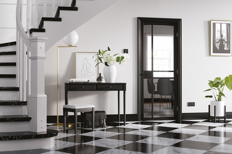 Black Greenwich Glazed LifeStyle - Standard - 1981 x 610 (24") x 35mm