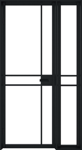 Black Greenwich Sidelight W6 2 - Black - 1981 x 292 (11") x 35mm