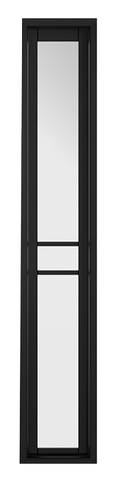 Black Greenwich Sidelight W6 - Black - 1981 x 292 (11") x 35mm