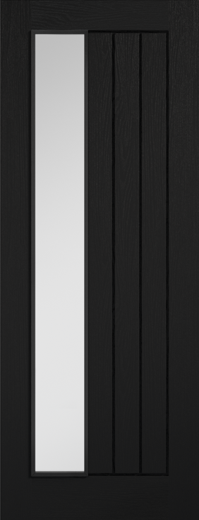 Black Mexicano Offset Glazed - Black - 1981 x 686 (27") x 35mm