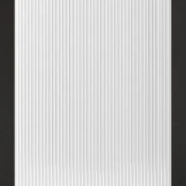 Black glazed interior door with reeded glass center panel and two clear glass panels