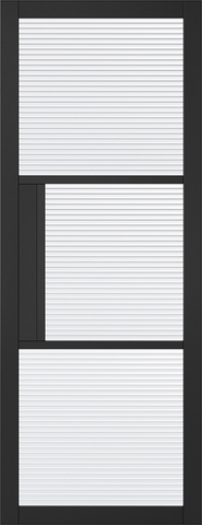 Black Tribeca Glazed 3L Reeded - Standard - 1981 x 686 (27") x 35mm