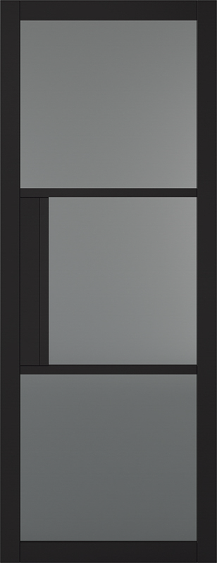 Black Tribeca Glazed 3L Tinted - Standard - 1981 x 762 (30") x 35mm