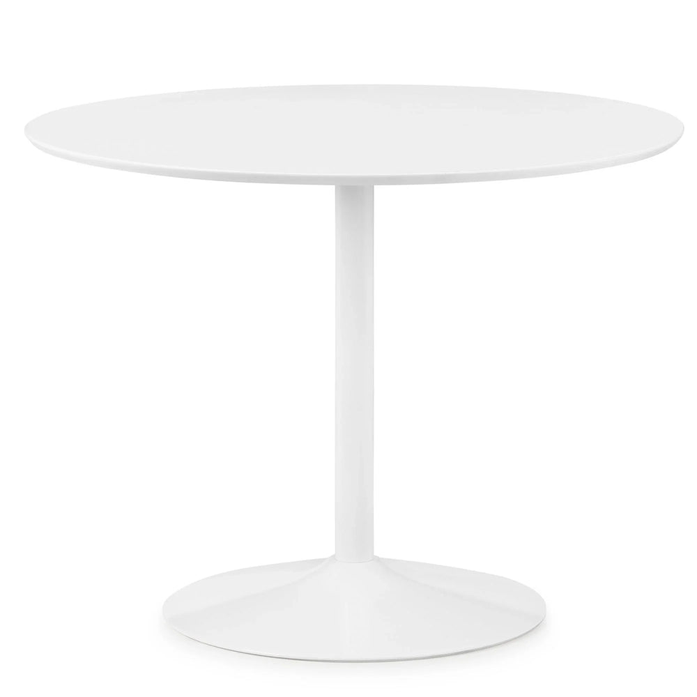 Blanco Round Pedestal Table - White - BLA101