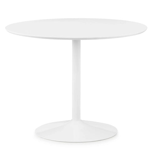 Blanco Round Pedestal Table - White - BLA101