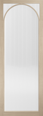 Blonde Oak Melrose Reeded Glazed - Blonde Oak - 1981 x 686 (27") x 35mm