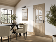 Blonde Oak Mexicano Arched Square Top Glazed LifeStyle - Standard - 1981 x 686 (27") x 35mm