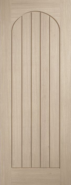 Blonde Oak Mexicano Arched Square Top - Standard - 1981 x 686 (27") x 35mm