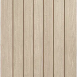 Blonde oak Mexicano arched internal door with vertical panel design