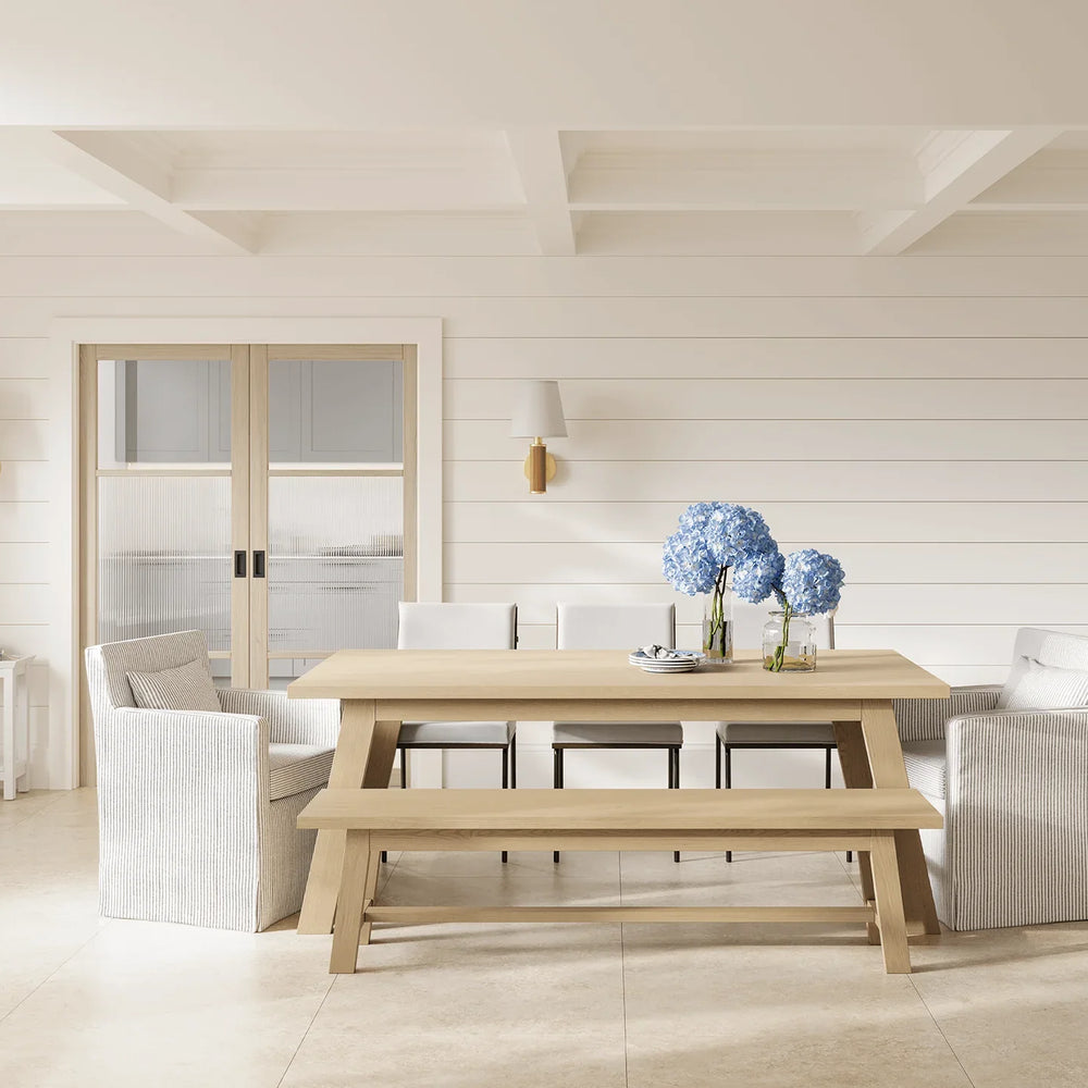 Blonde Oak Sutton Reeded Glazed LifeStyle - Blonde Oak - 1981 x 686 (27") x 35mm