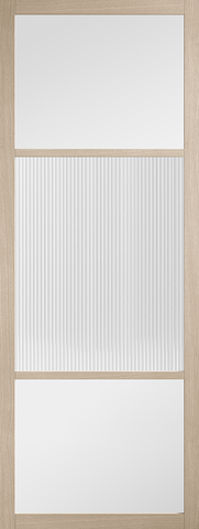 Blonde Oak Sutton Reeded Glazed - Blonde Oak - 1981 x 762 (30") x 35mm