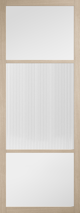 Blonde Oak Sutton Reeded Glazed - Blonde Oak - 1981 x 762 (30") x 35mm