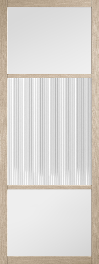 Blonde Oak Sutton Reeded Glazed - Blonde Oak - 1981 x 762 (30") x 35mm
