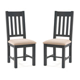 Bordeaux Dining Chair (Set of 2) - Dark Grey - BOR103
