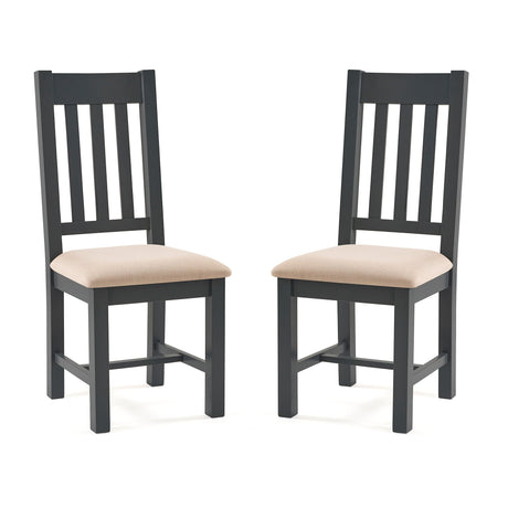 Bordeaux Dining Chair (Set of 2) - Dark Grey - BOR103