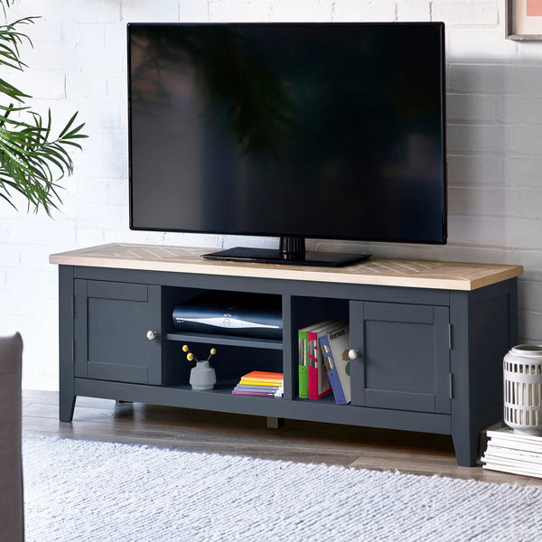 Bordeaux TV Unit - Dark Grey - BOR108