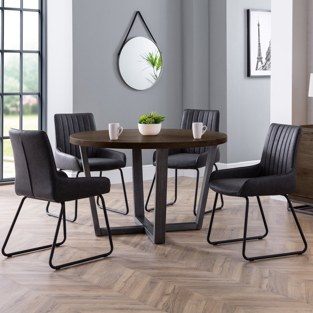 Soho Dining Chair (Set of 2) - Dark Grey - SOH102
