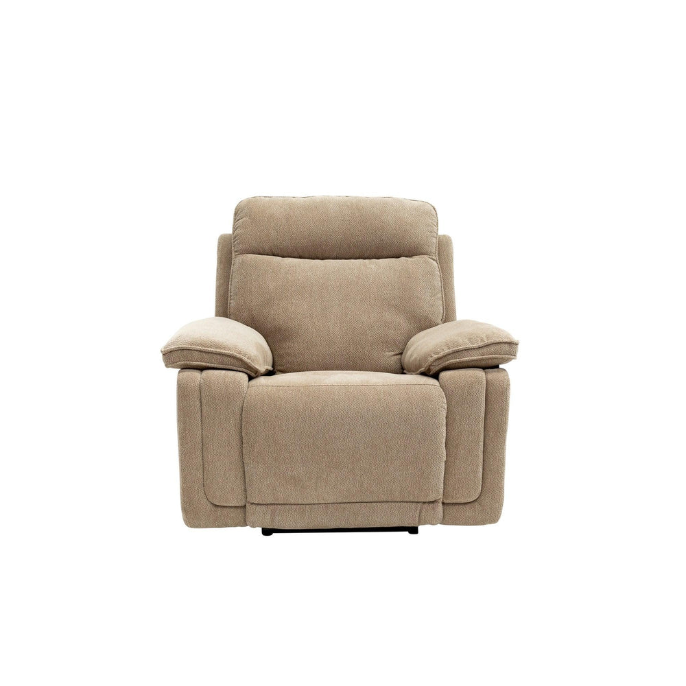 Camel Fabric Electric Recliner Sofa - Stylish Comfort for Your Home