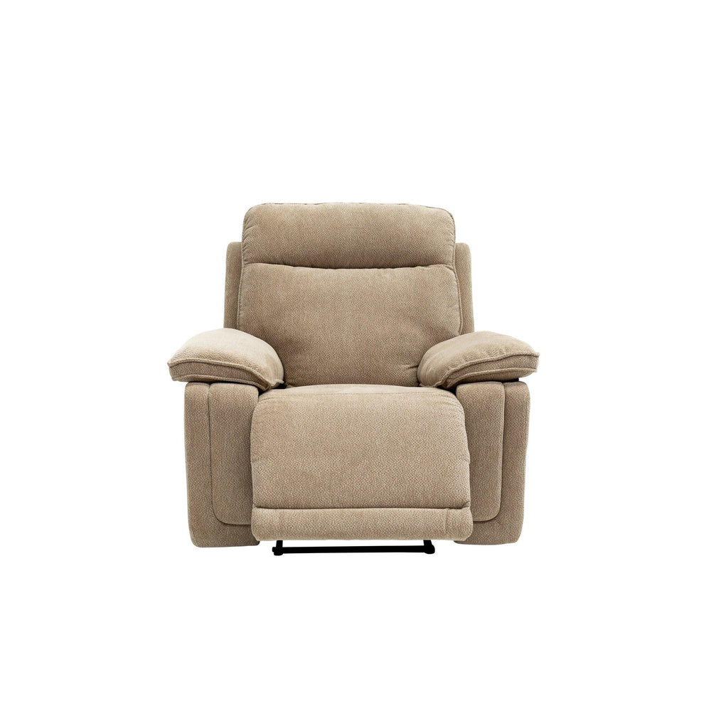 Camel Fabric Electric Recliner Sofa - Stylish Comfort for Your Home