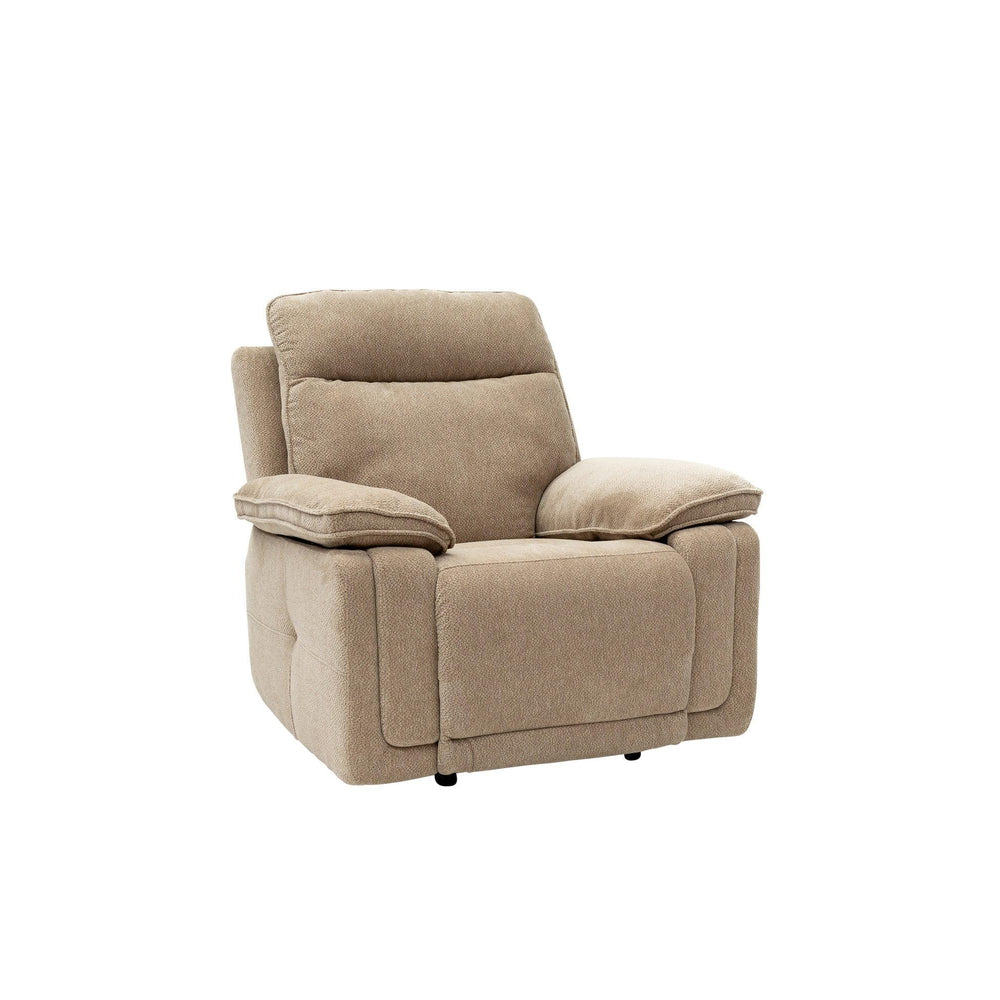 Camel Fabric Electric Recliner Sofa - Stylish Comfort for Your Home