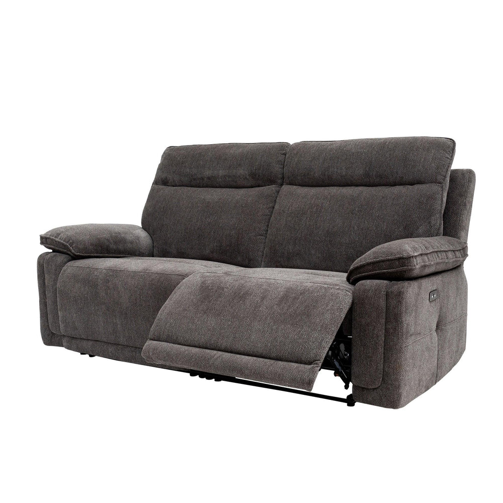 Charcoal Fabric Electric 3-Seater Recliner Sofa for Ultimate Comfort