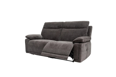 Charcoal Fabric Electric 3-Seater Recliner Sofa for Ultimate Comfort