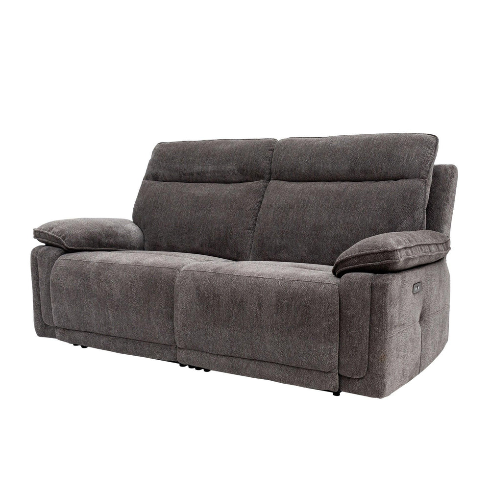 Charcoal Fabric Electric 3-Seater Recliner Sofa for Ultimate Comfort