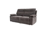 Charcoal Fabric Electric 3-Seater Recliner Sofa for Ultimate Comfort