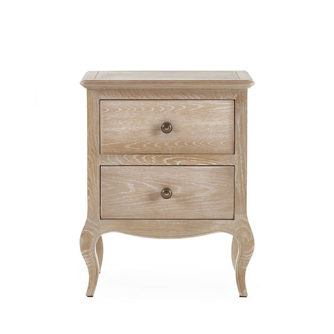 Camille 2 Drawer Bedside - Light Brown - CAM401